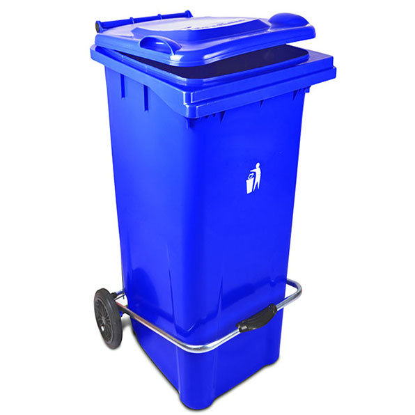 سطل زباله 120 لیتری پدال دار