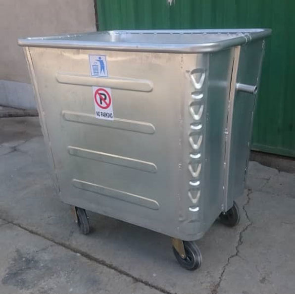 سطل زباله فلزی شهری 1100 لیتری